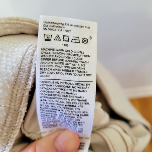 Athleta Delancey Textured Moto Tight EUC Size Medium, Zippered Pockets High Rise - Picture 13 of 15